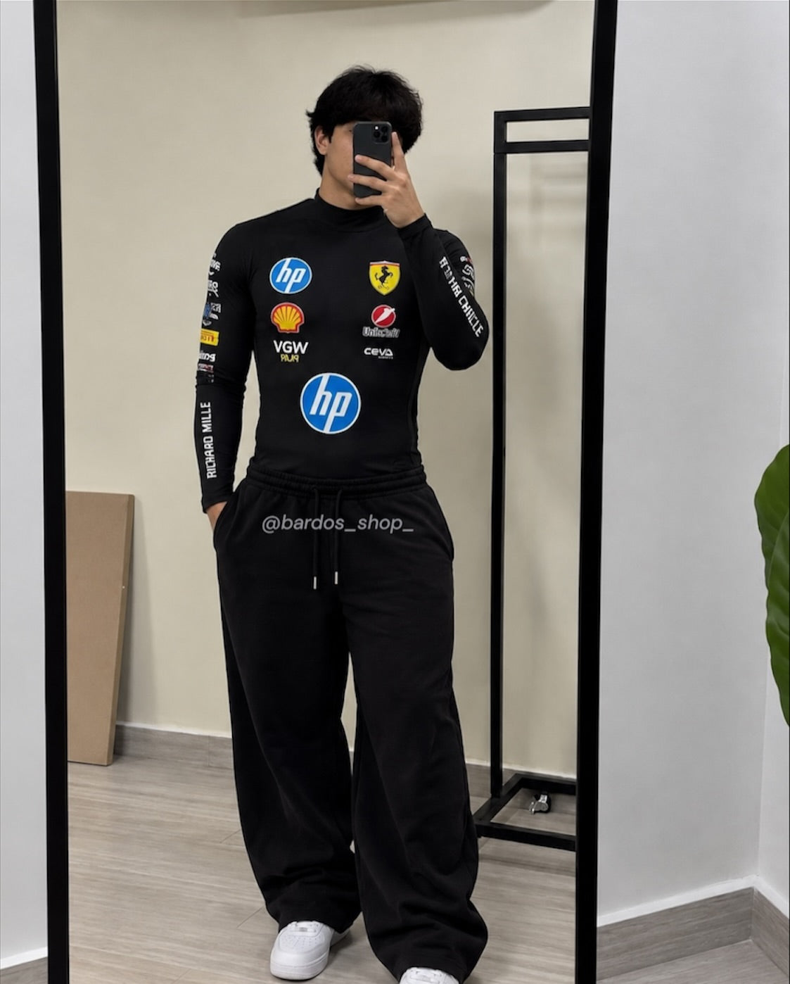 CAMISA MANGA LARGA FERRARI F1