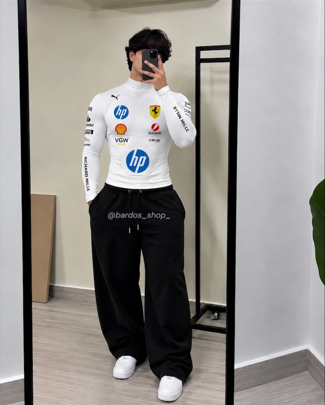 CAMISA MANGA LARGA FERRARI F1